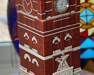 Anheuser Busch Brew House Stein 1995 Collectors Club Charter Member Only Brew House Clock Tower Stein"	9.25x4x6in	HxWxD
