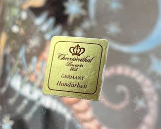 THERESIENTHAL hand painted Crystal Glass Beer Mug Scorpion Rupert Stöckl Scorpio	7.5in H x 3in Diameter at rim	
