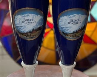 2pc Busch Bavarian Pilsner Set CB45 Anheuser-Busch Collectors Club 2007 Members Only	10.25in H x 3.25in Diameter	
