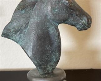 Bronze Horse Head Bust	16.5x7x12in	HxWxD
