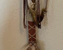 Native American Ceremonial Chief  Staff	58in Long	
