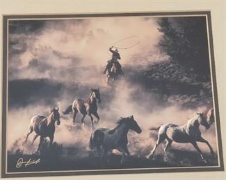 Signed  Don Schimmel The Last Roundup Framed Photo	Frame: 13 x 16.5in	
