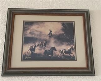 Signed  Don Schimmel The Last Roundup Framed Photo	Frame: 13 x 16.5in	
