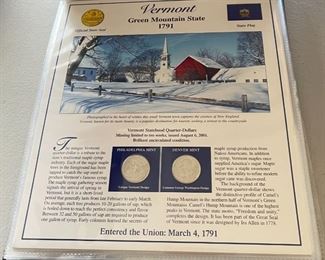 Statehood Quarters Collection Postal Commemorative book	10x2.75in	
