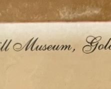 Buffalo Bills Wild West Poster Framed Wilderness Scene with Indian in Canoe Bill’s	Frame: 26 x 21.25in	HxWxD
