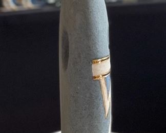 Sharon Penn Ceramic Vase Southwest Potter 22k Gold & Ceramic	15 x 15 x 3in	HxWxD
