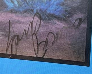 Jack Isaac  Navajo Woman Artist Signed Poster	Frame: 35.5 x 24.25in	
