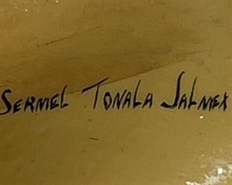 Sermel Tonala Jal Mexico Plastic Deer Hand painted Folk Art	13 x 12 x 24in	HxWxD
