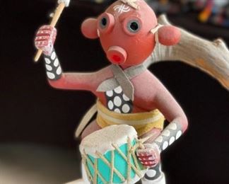 Vintage 4 Doll Mud Head Kachina Tree Alfred Benally Navajo Native American	25x16x12in	HxWxD
