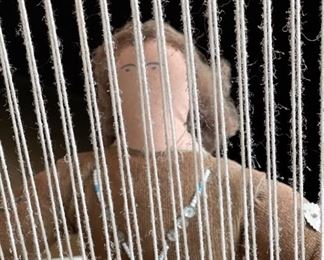 Huge Navajo Rug Weaver Kachina Unsigned Native American	29x29x14in	HxWxD
