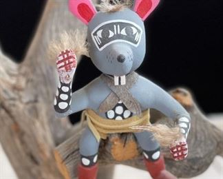 4 Mouse Kachina Tree Alfred Benally Navajo Native American	18.5x13x9in	HxWxD
