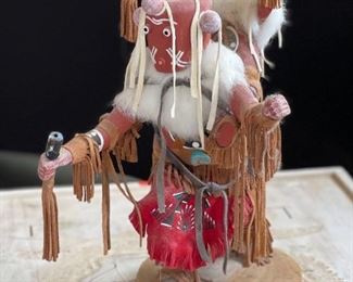 Vintage Hopi Double Mudhead Piggyback Kachina Doll	13x9x12in	HxWxD
