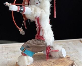 Buffalo Warrior Kachina Doll Navajo Native American	13x9x10in	HxWxD
