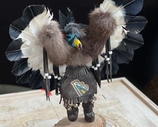 Eagle Kachina Doll Navajo Native American	15x14x4in	HxWxD
