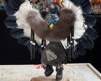 Eagle Kachina Doll Navajo Native American	15x14x4in	HxWxD
