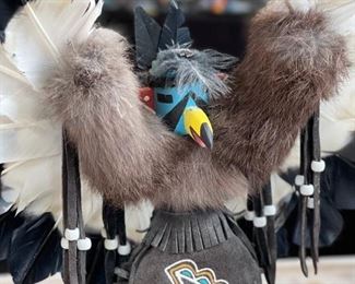 Eagle Kachina Doll Navajo Native American	15x14x4in	HxWxD
