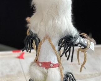 White Wolf Kachina Doll James Navajo Native American	12x7x5in	HxWxD
