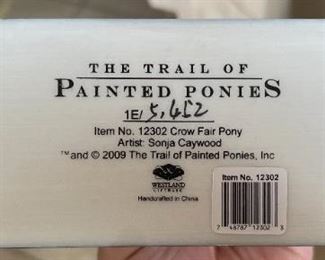 Crow Fair Pony 2009 Trail of Painted Ponies Sonja Caywood No. 12302 Art  Horse Figurine	7x7.5x2.5in	HxWxD
