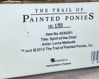 Trail of Painted Ponies, SPIRIT OF THE CHIEF (4030251)  Horse Figurine	7x7.5x2.5in	HxWxD
