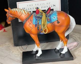 Large Version Trail of Painted Ponies HAPPY TRAILS  #1598  Horse Figurine	8x10x3.75in	HxWxD
