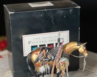 Trail Of The Painted Ponies Medicine Pony 1549  Horse Figurine	7x7.5x2.5in	HxWxD
