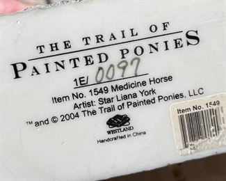 Trail Of The Painted Ponies Medicine Pony 1549  Horse Figurine	7x7.5x2.5in	HxWxD
