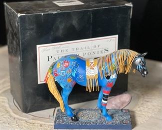 Trail Of Painted Ponies #1547 BLUE MEDICINE Horse Figurine	7x7.5x2.5in	HxWxD
