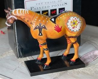 Large The Trail of the Painted Ponies, #1599 Ghost Horse 2004 Horse Figurine	7x7.5x2.5in	HxWxD
