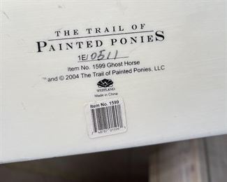 Large The Trail of the Painted Ponies, #1599 Ghost Horse 2004 Horse Figurine	7x7.5x2.5in	HxWxD
