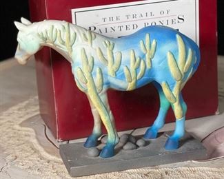 Painted Ponies 1523 Saguaro Stallion Horse Figurine	7x7.5x2.5in	HxWxD
