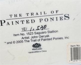 Painted Ponies 1523 Saguaro Stallion Horse Figurine	7x7.5x2.5in	HxWxD
