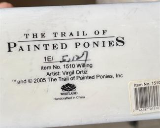Painted Ponies Willing 1510  Retired Horse Figure Figurine Westland Trail	7x7.5x2.5in	HxWxD
