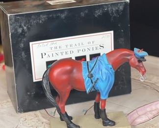 Painted Ponies Police Patrol Horse #1457 Horse Figurine	7x7.5x2.5in	HxWxD
