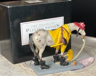 Painted Ponies 1453 Fireman Pony Horse Figurine 2003	7x7.5x2.5in	HxWxD
