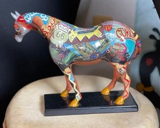 Painted Ponies Route 66 1460 Horse Figurine	7x7.5x2.5in	HxWxD
