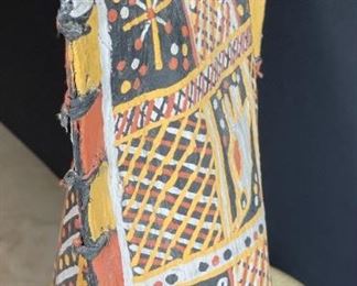 Tiwi Design Art Basket Bark Pukumani skin design, Australia	13x10x4in	HxWxD
