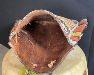 Tiwi Design Art Basket Bark Pukumani skin design, Australia	13x10x4in	HxWxD
