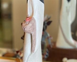 Acoma The Gatherer Ceramic Sculpture Austin Productions Southwest statue	21.5 x 7.5 x 7	HxWxD
