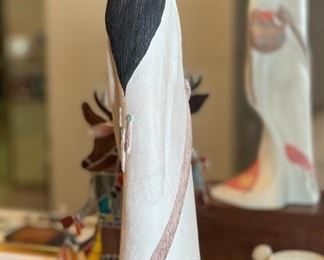 Acoma The Gatherer Ceramic Sculpture Austin Productions Southwest statue	21.5 x 7.5 x 7	HxWxD
