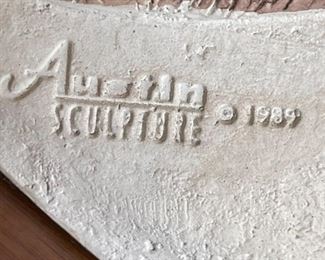 Acoma The Gatherer Ceramic Sculpture Austin Productions Southwest statue	21.5 x 7.5 x 7	HxWxD
