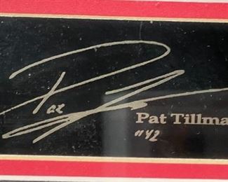 Pat Tillman Framed Collage Memorial	20 x 24in	HxWxD
