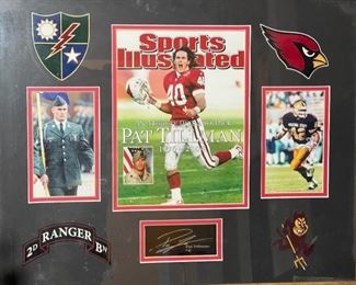 Pat Tillman Framed Collage Memorial	20 x 24in	HxWxD

