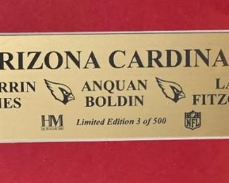 Arizona Cardinals Framed Player Edgerrin James Anquan Boldin Larry Fitzgerald Highland Mint	16 x 20in	HxWxD
