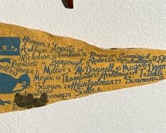 1940s Philadelphia Phillies Full Size Pennant Blue Jays Logo Team	10x26.5in	
