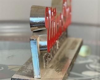 Vintage Utica Club Pilsener Lager Beer Sign Display West End Brewing Co. Advertising	3x8.75x2in	HxWxD
