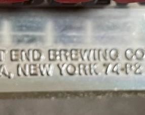 Vintage Utica Club Pilsener Lager Beer Sign Display West End Brewing Co. Advertising	3x8.75x2in	HxWxD
