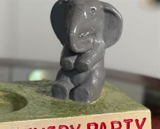 1950s POC Beer Choice of Every Party Bottle Display Political Chalkware P.O.C.	5x9.5x4in	HxWxD
