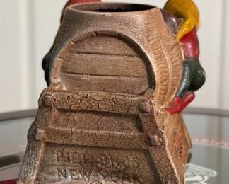 Piel’s Beer Gnome Composite Bar Caddy 50’s  Advertising Peil Brothers New York Piels #2	6x5.5x7in	HxWxD
