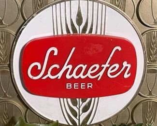 1960s Schaefer Beer Lighted Display Sign in Bottles	10x8x3in	HxWxD
