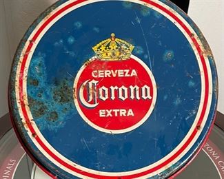 Corona Victoria Beer Serving Tray  Tavern Bar Pub Tray	13.25in Diameter	

